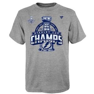 Tampa Bay Lightning Stanley Cup 2021 Champions Locker Room Men's Tee 3XL NWT